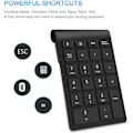 Pikkukuva 2 / 5: Bluetooth-langaton numeronäppäimistö, 22 näppäimen numeronäppäimistö, kannettava taloudellinen kirjanpito, 10 näppäimen numeronäppäimistölaajennus