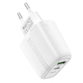 Miniatyrbilde 2 av 5: hoco. N11 Youneng dobbelt-port PD20W+QC3.0 lader for iPhone12 europeisk standard lading