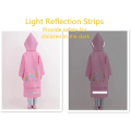 Miniatyrbilde 6 av 6: Barnerregnfrakk Barneponcho Barnerregntøy Barne Regndress Lett Regnklær Reflekterende Gjenbrukbar med Hette, Havfrue, 3XL