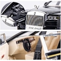 Miniatyrbillede 2 af 5: 1/24 Rolls-Royce Phantom Modelbil, Zink Legering Træk-Tilbage Legetøj Die-Cast Legetøjsbiler med Lyd og Lys til Børn Dreng Pige Gave (Sort)