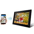 Miniatyrbild 11 av 11: Digital fotoram 2.4G WiFi 10 tum IPS pekskärm digital fotoram display stödjer 32 GB lagring automatisk rotering 100‑240V EU-kontakt