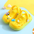 Miniatyrbild 1 av 6: Barn Clogs Pojkar Flickor Söta Cartoon Toddler Sandaler Barn Tofflor ----- Gul （Storlek 24-25）