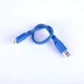 Miniatyrbillede 2 af 4: USB 3.0 computer datakabel AM han til Micro-B 0,3 m højhastigheds mobil harddisk kabel, 2-pak