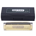 Miniatyrbilde 1 av 11: Blues Harmonica 10-hulls munnspill diatonisk harpe Db-nøkkel nybegynnergaver blåseinstrument Golden