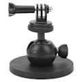 Miniatyrbild 1 av 11: Magnetisk actionkameramontering för Hero för Insta360 Stark sugkopp bilkameramonteringshållare med minikulhuvud och adapter
