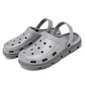 Miniatyrbillede 2 af 5: Unisex Have Clogs Sko Kvinder Mænd Sommer Slide On Sandaler-Grå(40/41 EU)