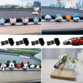 Miniatyrbild 3 av 6: 4-pack luftfräschare adapter för Tesla Model 3 / Y 2017-2023 luftventilationsklämmor fräschare hållare med distanser mittkonsolhållare