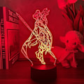 Miniatyrbilde 4 av 5: Anime Lampe Xiao Genshin Impact Figur Nattlys 3D Illusions Spill Lys for Soverom Innredning Led Lys Atmosfære Sengelampe Barn-Berøring C