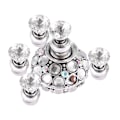 Miniatyrbillede 3 af 9: Magnetisk negletip øvelsesstand base lotus holder neglekunst display manicure værktøjer (sølv)