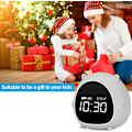 Miniatyrbild 5 av 5: Barnklocka, söt digital väckarklocka med timer, röststyrning och snooze-funktion, barnklocka present till pojkar och flickors sovrum