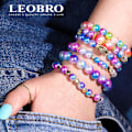 Miniatyrbilde 5 av 7: Perleperler til smykkefremstilling, Iridescent Bead Bracelet Making Kit for Adults, Perler til håndværk, Venskabsarmbånd Perleperle Parent Colorful
