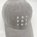Miniatyrbillede 3 af 5: SAYTAY Hat Dame Bomuld Enkel Lille Bogstav Broderi Blød Top Casual Vild Baseball Cap Mænd(Grå)