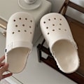 Miniatyrbillede 1 af 5: Kvindernes Have Clogs Sko Sandaler Tøfler-Hvid(40/41 EU)