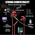 Pikkukuva 6 / 7: Peliheadset, jossa mikrofoni, langalliset pelikuulokkeet, PC-yhteensopivat PS4:n, Xbox Onen, PS5:n, Playstation-pelin, matkapuhelimen kanssa, irrotettava mikrofoni