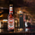 Miniatyrbillede 2 af 6: 4-delt rustfrit flad flaskeåbner, øl flaskeåbner, 7 tommer, egnet til køkkener, barer eller restauranter - sort