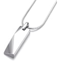 Miniatyrbillede 1 af 6: Tungsten Stål Bar Vedhæng Halskæde til Mænd Tungsten Halskæde 24 Tommer Slangekæde X 18K Gold