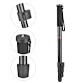 Miniatyrbild 8 av 11: Aluminiumlegering Bärbar Retraktil Monopod Selfie Stick Fäste Stöd Stång för SLR-kamera(P264A)