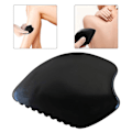 Miniatyrbilde 11 av 11: SPA Gua Sha skrapebrett Svart stein Helt kroppsansikt Massasje Gua Sha brett