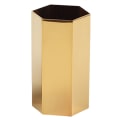 Miniatyrbillede 1 af 6: Guld Sekskantet Penneholder Ornament Kontorartikler Organizer Skrivebord