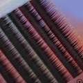 Miniatyrbilde 9 av 10: Gradient Ramp Soft Blended Falske Øyenvipper Forlengelse Lange Falske Øyenvipper 0.15C 9mm