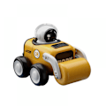 Miniatyrbillede 1 af 6: Astronaut Tegneserie Lastbil Legetøjssæt - Interaktiv Tryk-til-Go Inertilegetøj med Fløjteslydeffekter - Batterifri (Vejvalse)