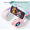 Miniatyrbilde 3 av 9: B39 lysende katteører søte katteklør kule headset katteører Bluetooth headset