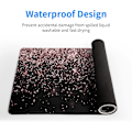 Miniatyrbillede 5 af 8: Roseguld Glitter Sort Gaming Mousepad, Udvidet Stor Mouse Mat Skrivebordsunderlag, Skrivebordsunderlag XL Mousepad, 3mm Tyk Lang Skridsikker Gummi