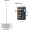 Miniatyrbillede 3 af 8: WJ Lastbil Form 3D LED Natlampe Børnedekoration USB Lampe Soveværelse Sove Lys 16 Farveændring USB Touch Base Gave Legetøj USB Kabel Dekoration Skrivebord