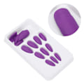 Miniatyrbillede 10 af 11: 24 stk. Matte Falske Negle Fuld Dækning Falske Negle Tip Manicure Værktøj til Kvinder og PigerF144