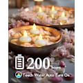 Miniatyrbilde 2 av 6: WJ12312 Pakke med 200 timer flammefrie flytende lys, varm hvit LED-flimrende teelys i bulk, dekor for bryllup, fest, seremonier