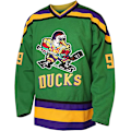 Pikkukuva 2 / 4: Miesten Mighty Ducks 96 Charlie Conway 99 Adam Banks 33 Greg Goldberg Elokuva Jääkiekkopaita Vihreä 99  S