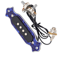 Miniatyrbilde 9 av 11: Akustisk gitar pickup 4 strenger kobber spole gitar pickup erstatning for øvelse og ytelse GMB334 blå farge