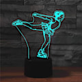 Miniatyrbillede 4 af 8: WJ 3D skøjteløb fjernbetjening 16 farve natlys illusion akryl LED bordlampe sengebordslampe børn soveværelse skrivebord dekoration fødselsdag gaver legetøj til børn
