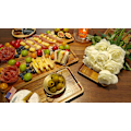 Miniatyrbilde 3 av 6: Serveringsfat og brett Akasie tre Charcuterie Boards 3 etasjers serveringsbrett Cupcake stativ for bursdag bryllupsfest