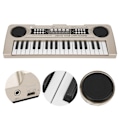 Miniatyrbillede 9 af 11: Elektronisk keyboard 37 klaverer børnelegetøj musikinstrument med mikrofonBrun