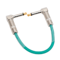 Miniatyrbilde 4 av 11: 6 stk gitarpatchkabel 6 tommer 6,35 mm rettvinklet lydkabel for effektpedal mikser forsterker elektriske gitarer basser cyan