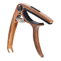 Miniatyrbild 3 av 11: Gitarr Capo Plektrum Set Legering Trä Korn Blank Universal Capo med Plektrum Väska för Prestanda