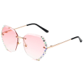 Miniatyrbillede 2 af 6: Fashion metal Punk Steam Flip solbriller Kvinde Personlighed Street Shooting solbriller Cat Eye solbriller