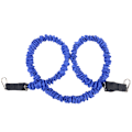 Miniatyrbillede 1 af 5: Modstandsbånd Øvelsesbæltesystem, Ben- og Glutetræningsøvelse Udstyr Bungee Cord (blå 15 lbs)