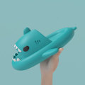 Miniatyrbilde 6 av 7: AVEKI Unisex Hai Slides Anti-Skli Nyhet Åpen Tå Sandaler Trendy Søte Strand Tøfler Innendørs & Utendørs, Himmelblå, Størrelse: 44/45
