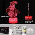 Miniatyrbillede 4 af 7: WJ 3D Illusion LED-lampe Superhelt 3D Natlampe til børn 16 farver skiftende berøring og fjernbetjening Dekorlampe til drenge piger julegaver Spindelmannen