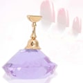 Miniatyrbillede 2 af 11: Magnetisk negletip øvelsesstand base krystal legering holder neglekunst display stand lilla