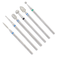Miniatyrbild 3 av 11: 6 st/förpackning Rostfritt stål Nagelkonst Borr Bits Kit Nagelborr Tillbehör Manikyrverktyg JG#8