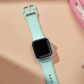 Miniatyrbild 2 av 4: Apple Watch-armband i mjukt silikon, sportarmband, ersättningsarmband, lämplig för hela Iwatch-serien (mintgrön 38/40/41 mm)