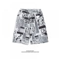 Miniatyrbild 1 av 4: Herrshorts med färgglada tryck för män, badbyxor för varm sommar, sport, löpning, badkläder med meshfoder - DK7018