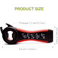 Miniatyrbild 2 av 6: 2 st 5-i-1 Multi Bottle Bottle Opener, Can Opener, Kitchen Multi Tool Opener, Lid Twist Gripper (Svart/Vit)