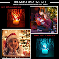 Miniatyrbilde 4 av 5: Kawaii Tegneserie Lilo og Stitch Anime Figur 3D LED Optisk Illusjon Soverom Innredning Bordlampe med Fjernkontroll 7 Farger Akryl Søvn Natt