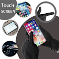Miniatyrbillede 2 af 6: Damer Touchscreen Handsker - Vintervarme Touchscreen Handsker Damer Termiske Handsker Pelsmanchet Fuld Finger Vanter til Kvinder Piger Texti