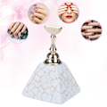 Miniatyrbillede 3 af 9: Magnetisk negletip øvelsesstand base legering holder neglekunst display stand manicure værktøj (Beige)