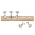 Miniatyrbillede 3 af 11: Magnetisk neglevisning stativ log legering DIY træning fingernegl display holder til skønhedssalon